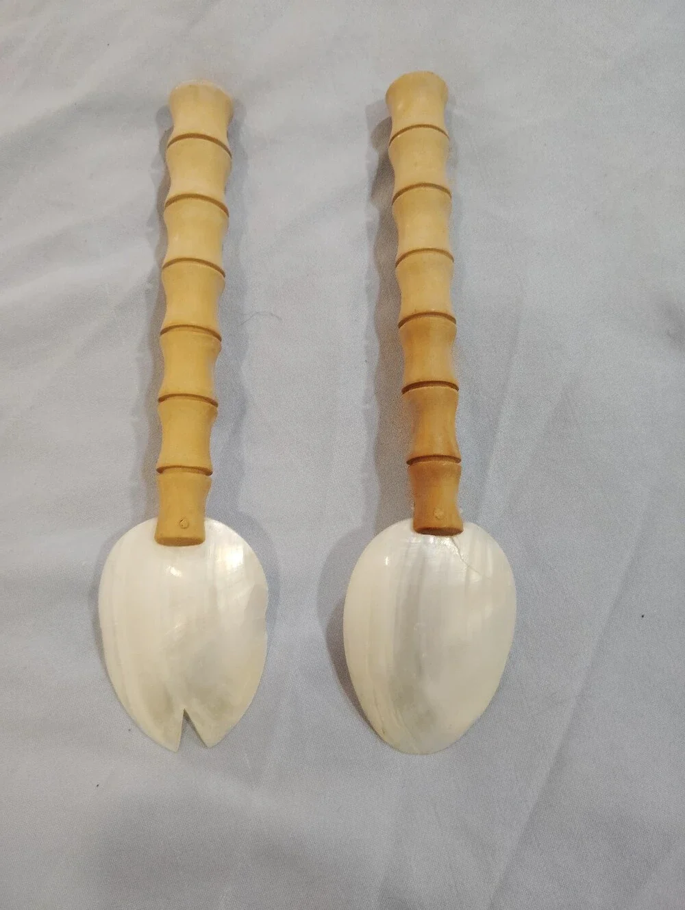 Mother Of Pearl And Bamboo Caviar/Seafod Spoons